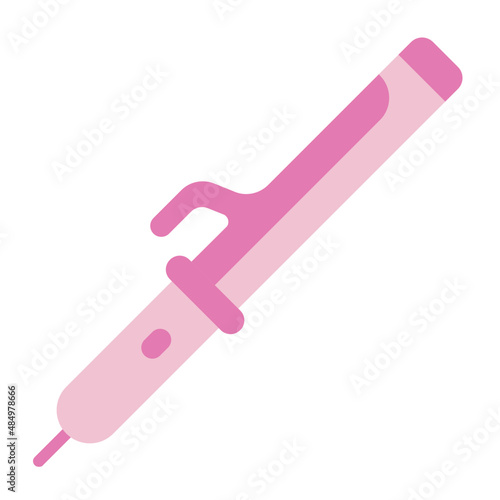 hair curler flat icon