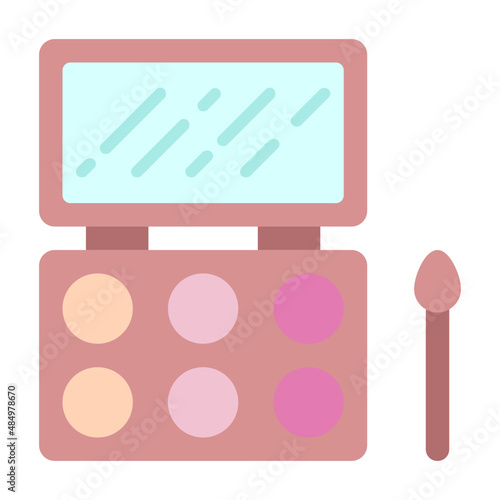 eye shadow flat icon