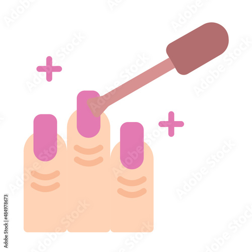 manicure nail flat icon