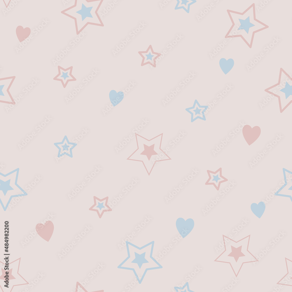 Vector seamless pattern. It was created to give love and tenderness. This pattern will easily become part of your project, design, or desktop decoration. Vector seamless pattern. It was created to give love and tenderness. This pattern will easily become part of your project, design, or desktop decoration.