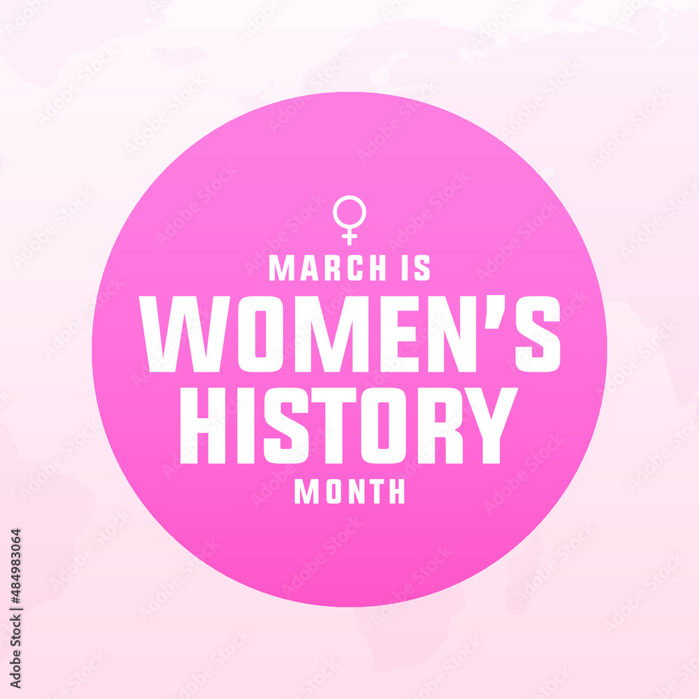 march 2022 is women's history month modern creative banner, sign, design concept, social media post, template with female women illustration and pink abstract background march 2022 is women's history month modern creative banner, sign, design concept, social media post, template with female women illustration and pink abstract background