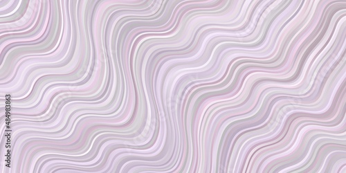 Light Purple vector background with wry lines. Abstract gradient illustration with wry lines. Pattern for websites, landing pages.