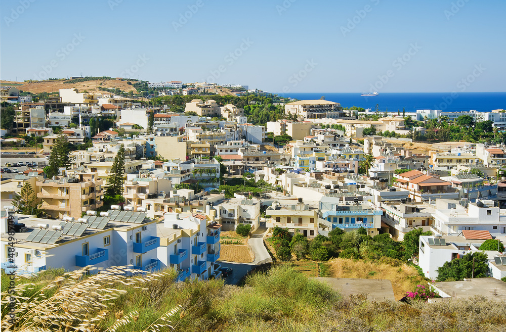 Agia Pelagia town panorama, Crete, Greece