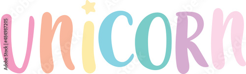 word art Unicorn