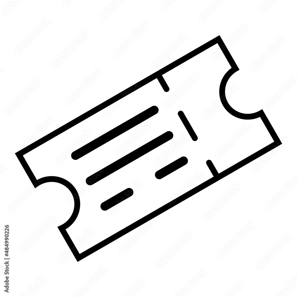 Event Ticket Flat Icon Isolated On White Background Event Ticket Flat Icon Isolated On White Background