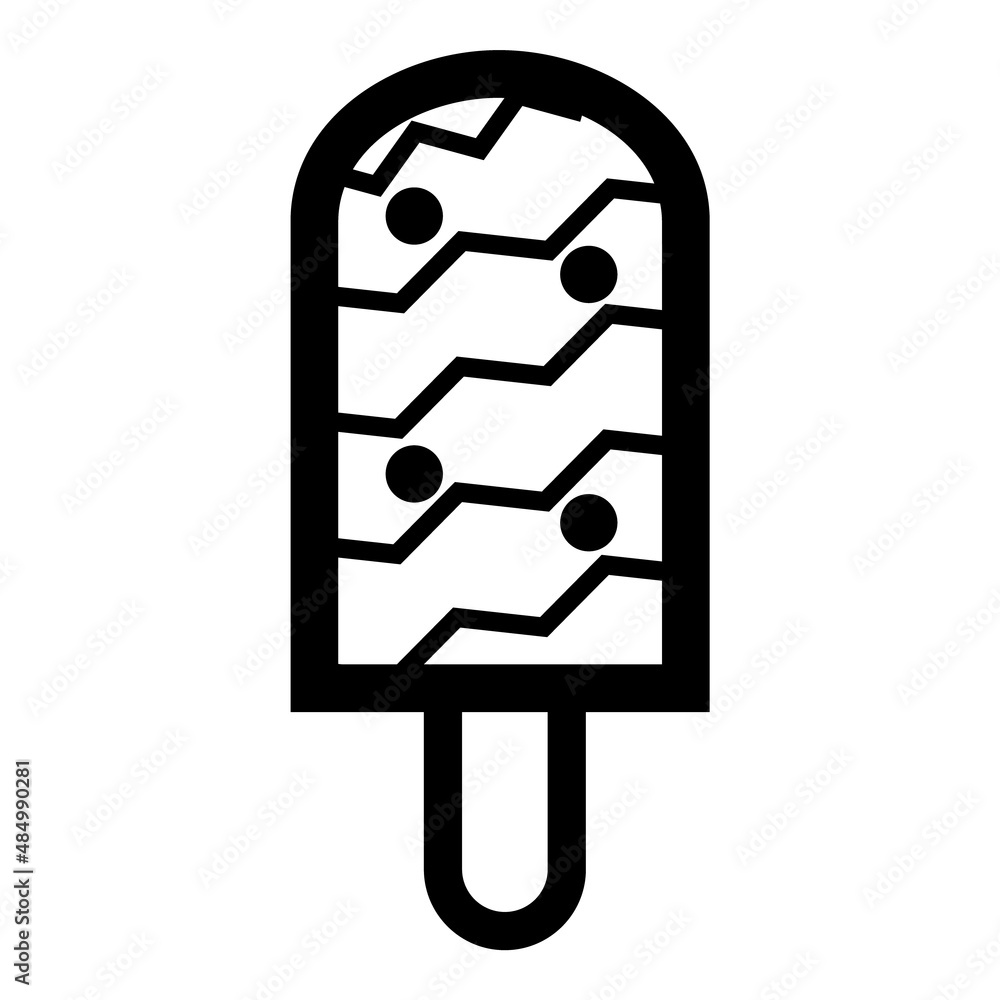 Icecream Flat Icon Isolated On White Background Icecream Flat Icon Isolated On White Background