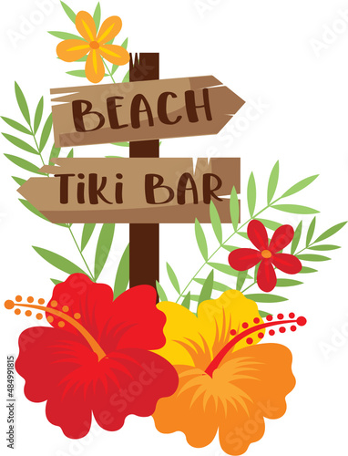 Tiki bar sign