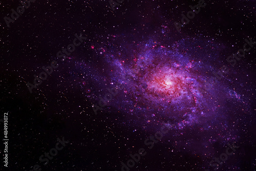 Galaxy, nebula on the background of stars. Elements of this image were furnished by NASA © Artsiom P