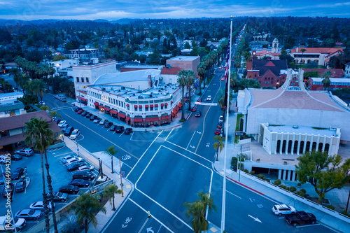 Downtown at evening