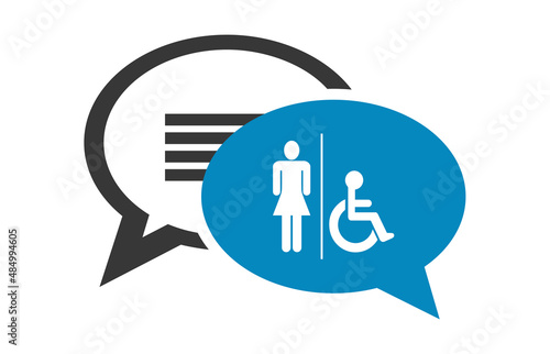 Logo toilettes.