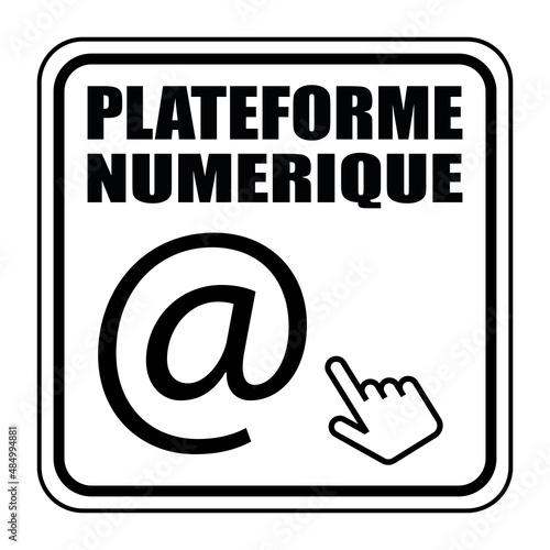 Logo plateforme numérique.