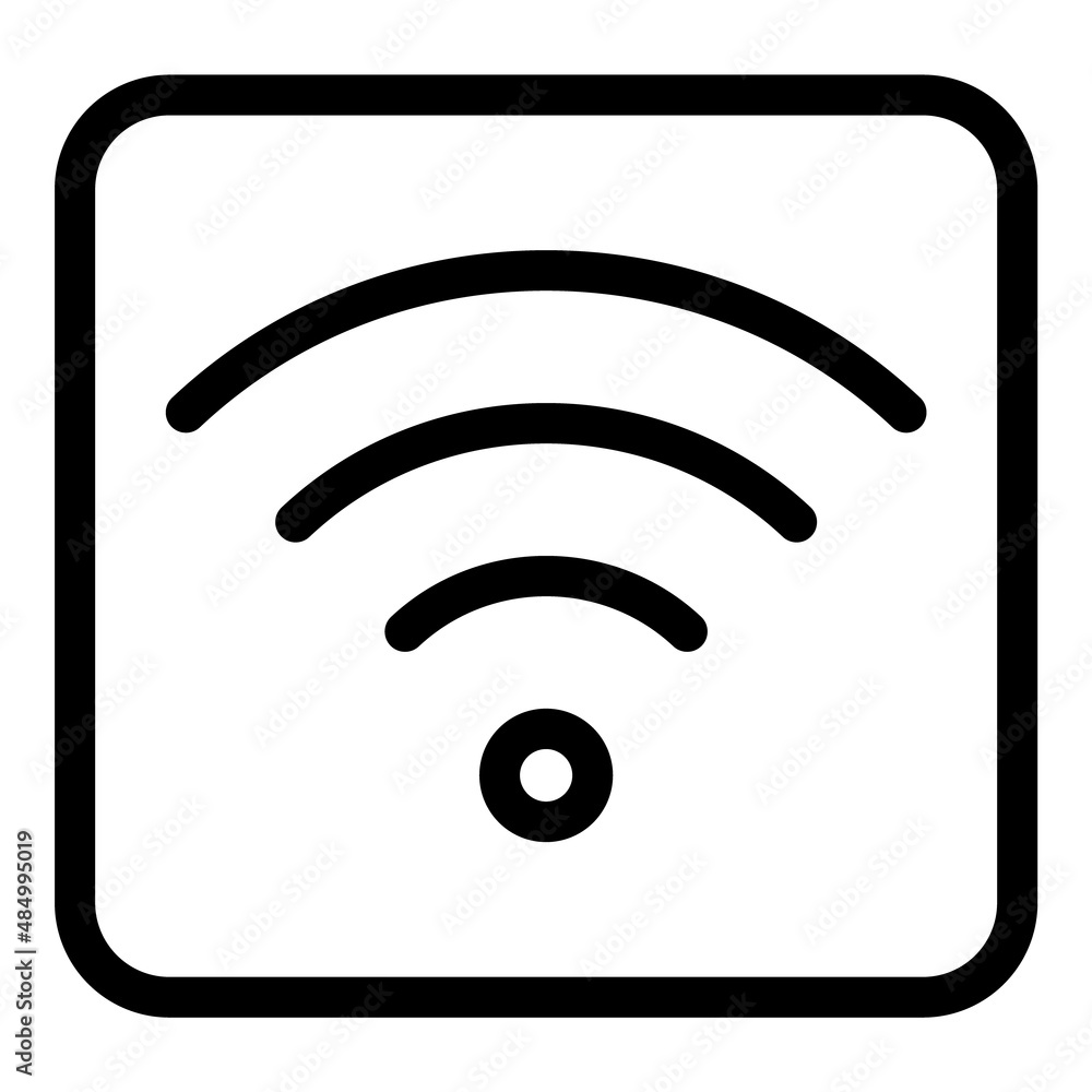 Wifi Flat Icon Isolated On White Background Wifi Flat Icon Isolated On White Background