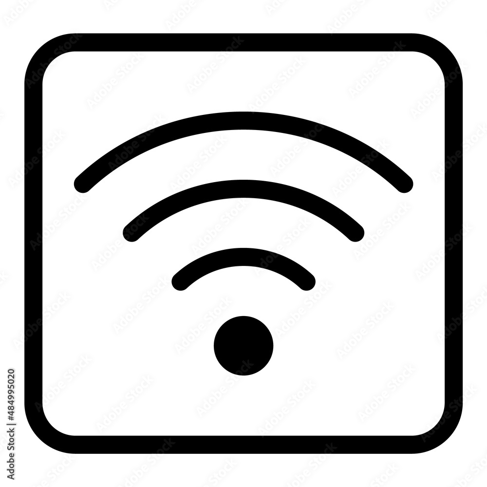 Wifi Flat Icon Isolated On White Background Wifi Flat Icon Isolated On White Background