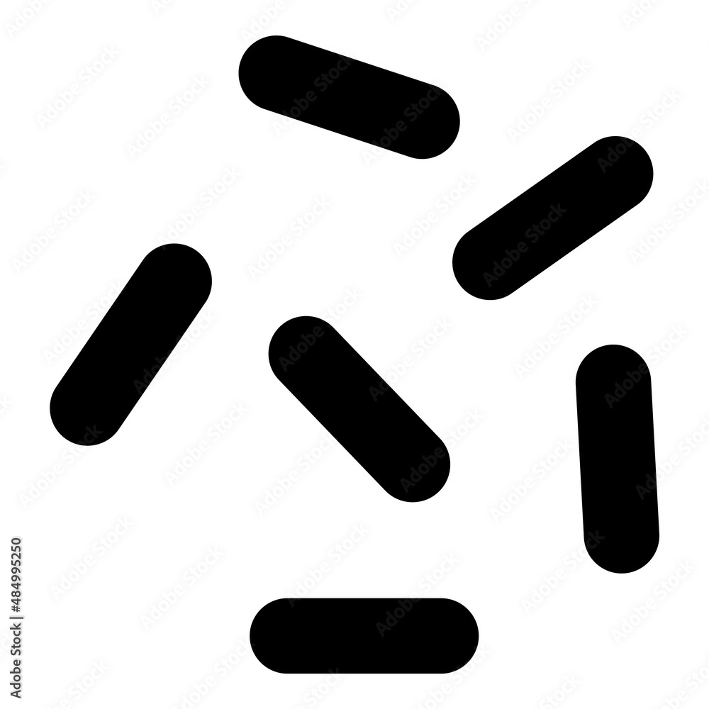 Virus Bacteria Flat Icon Isolated On White Background Virus Bacteria Flat Icon Isolated On White Background