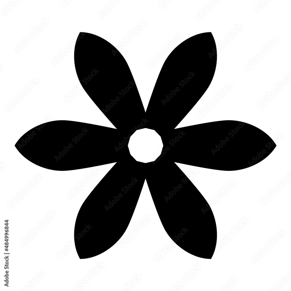 Flower Flat Icon Isolated On White Background Flower Flat Icon Isolated On White Background