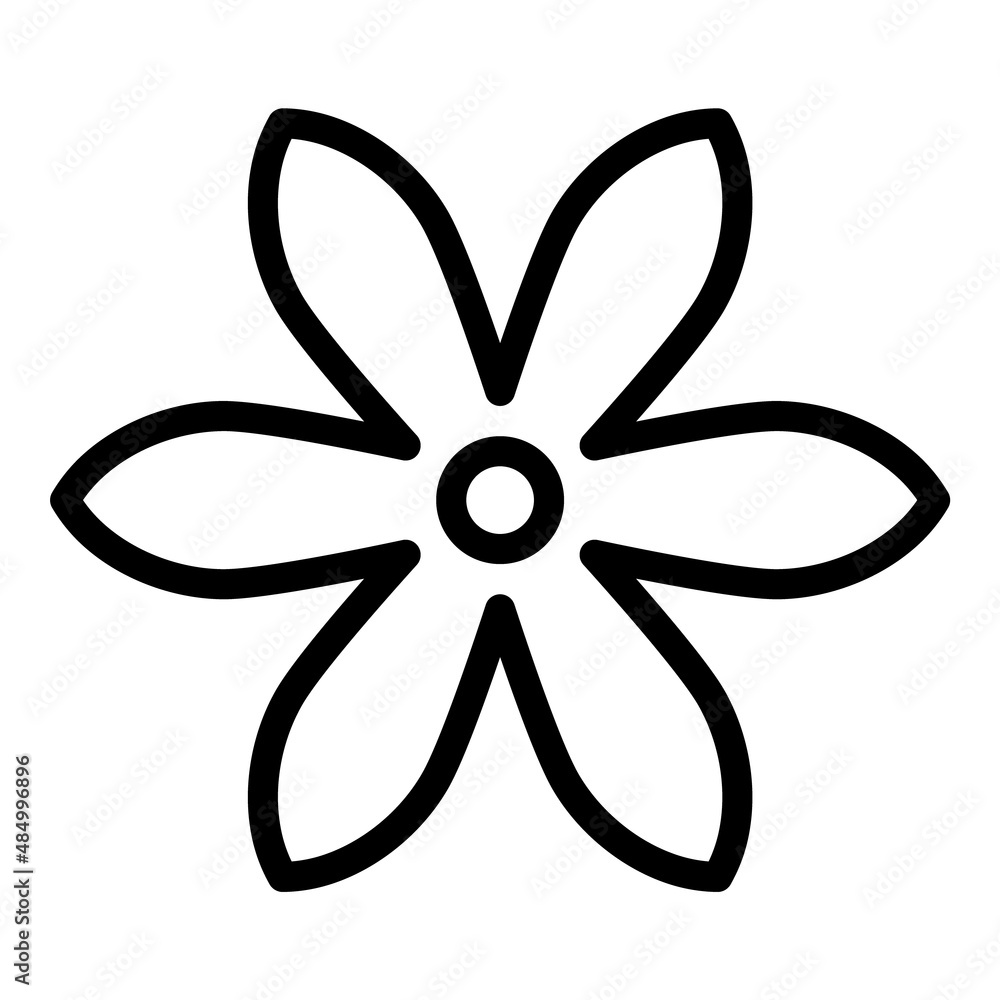 Flower Flat Icon Isolated On White Background Flower Flat Icon Isolated On White Background