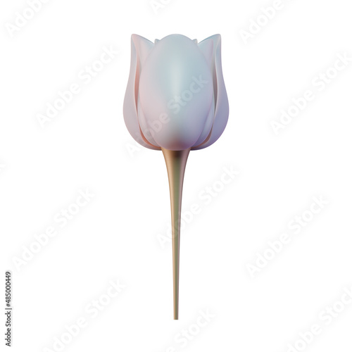 Tulip Flower 3D Render Illustration 2