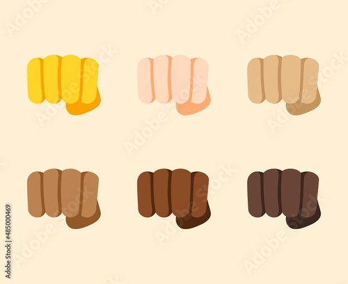 Oncoming Fist Gesture Icon. Oncoming Fist emoji. Oncoming Fist sign. All skin tone gesture emoji