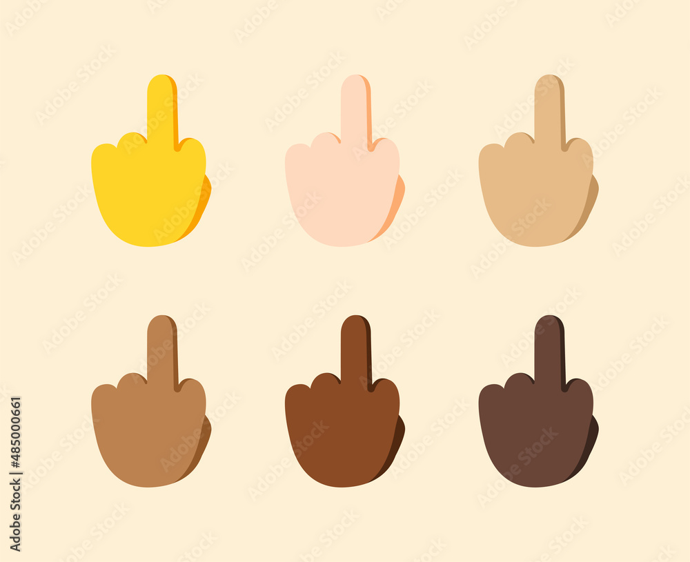 Middle Finger Gesture Icon. Middle Finger emoji. Middle Finger sign. All skin tone gesture emoji Middle Finger Gesture Icon. Middle Finger emoji. Middle Finger sign. All skin tone gesture emoji