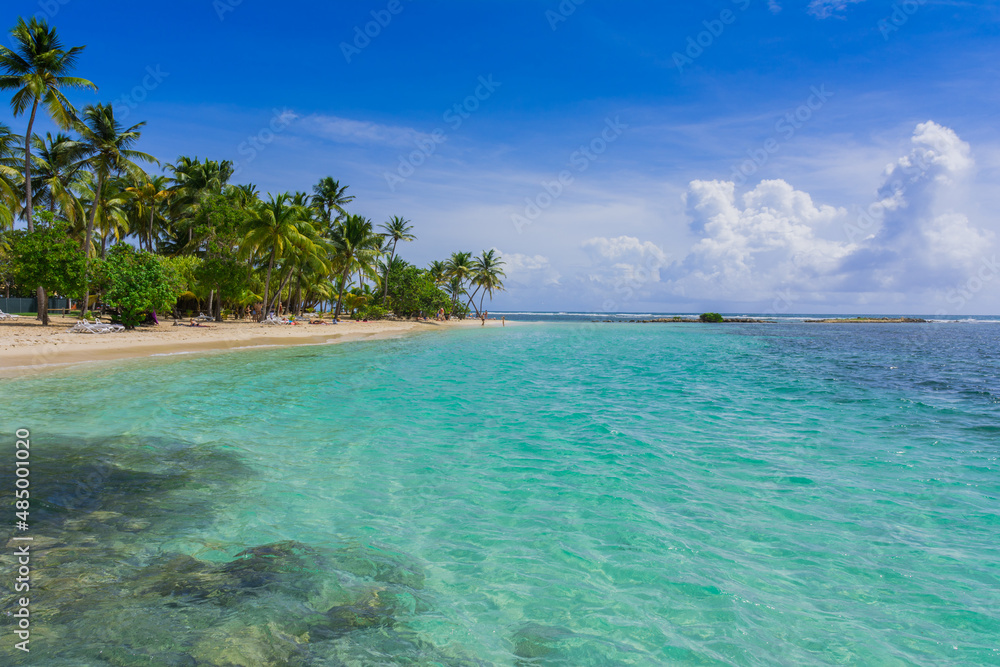Famous La Caravelle beach near Sainte-Anne, Grande-Terre, Guadeloupe Famous La Caravelle beach near Sainte-Anne, Grande-Terre, Guadeloupe