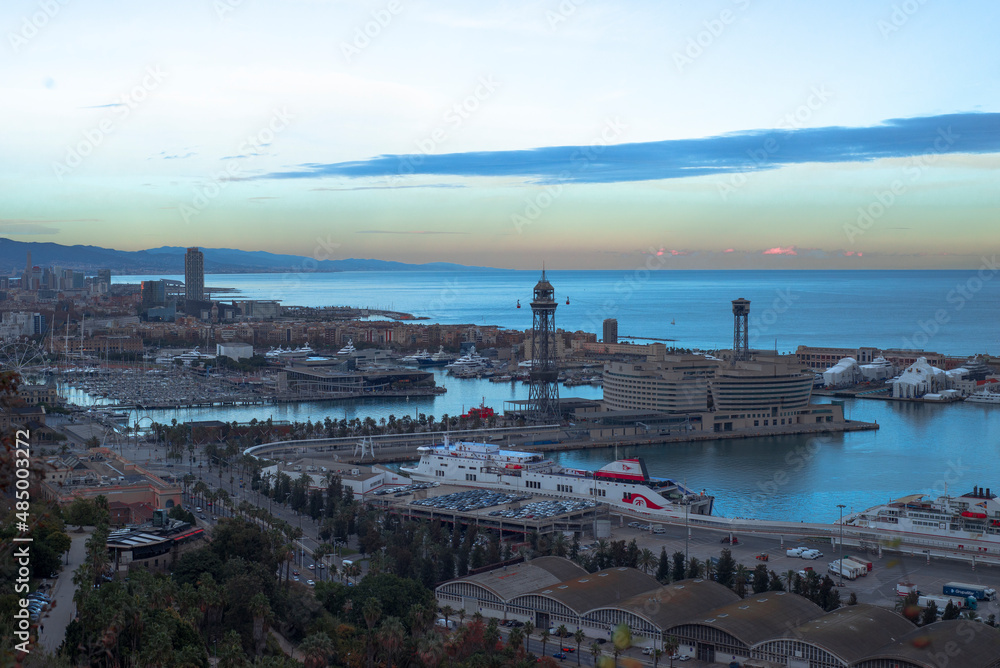 view of the city Barcelona