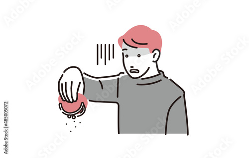 お金がない男性