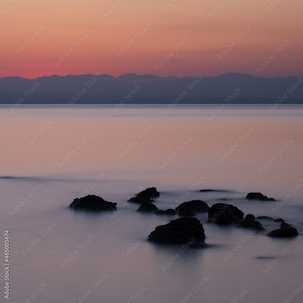 Fototapeta premium sunset over the sea