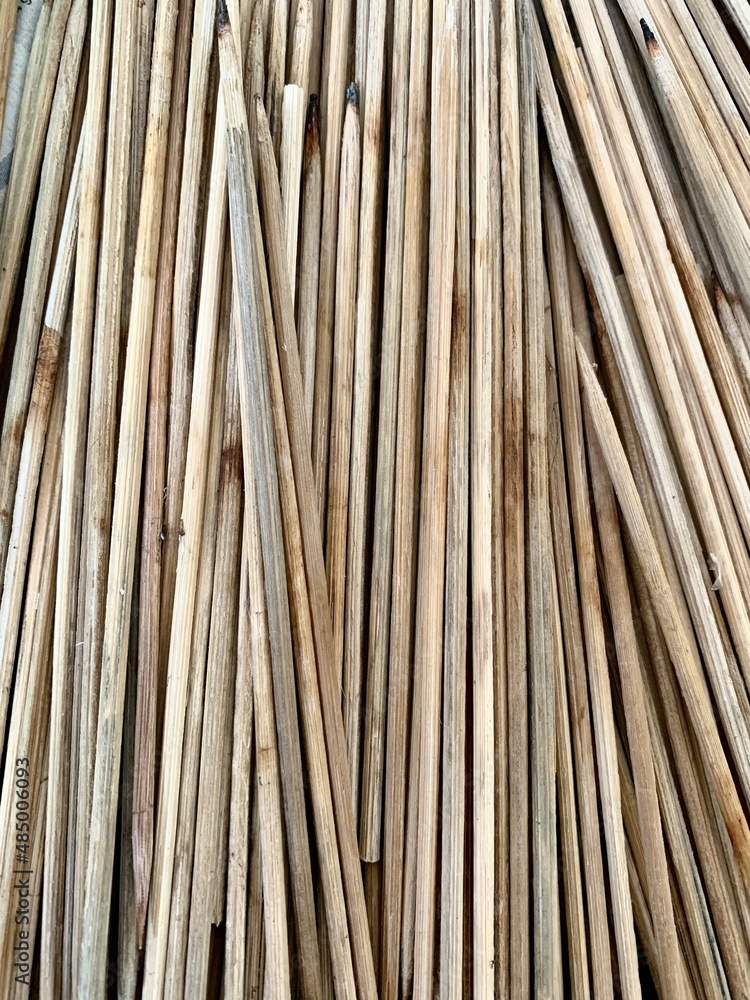 Pile of barbeque sticks background Pile of barbeque sticks background
