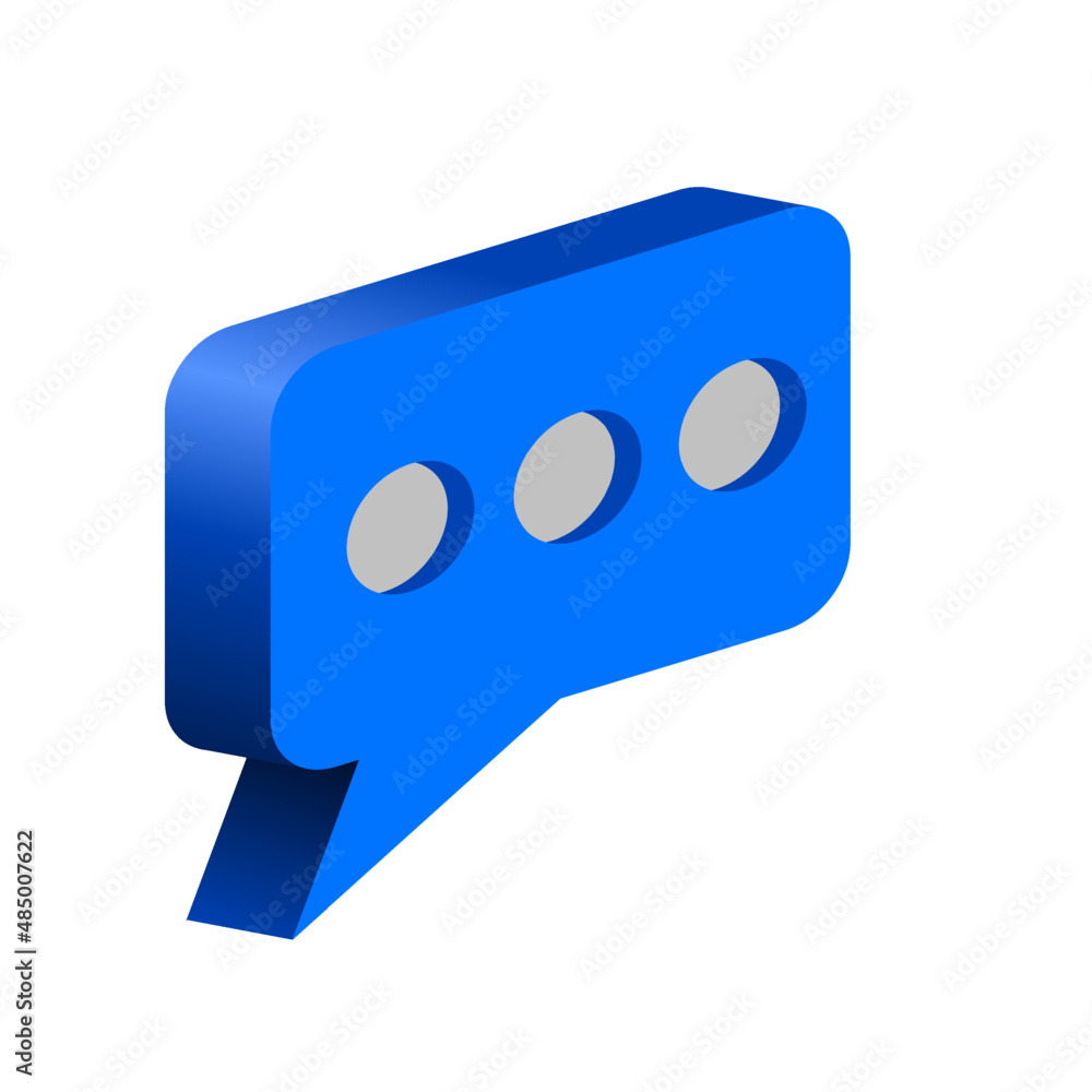 3D chat icon 3D chat icon