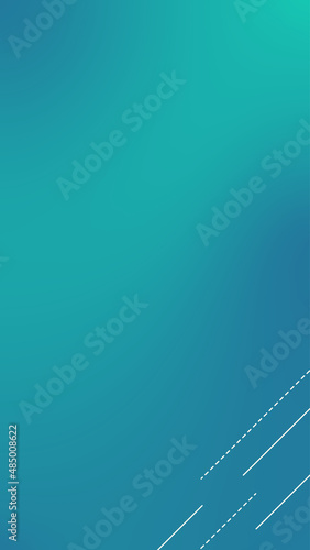 Very light orange thin lines with a blue and turquoise gradient background. Diagonal lines. Vector illustration.
