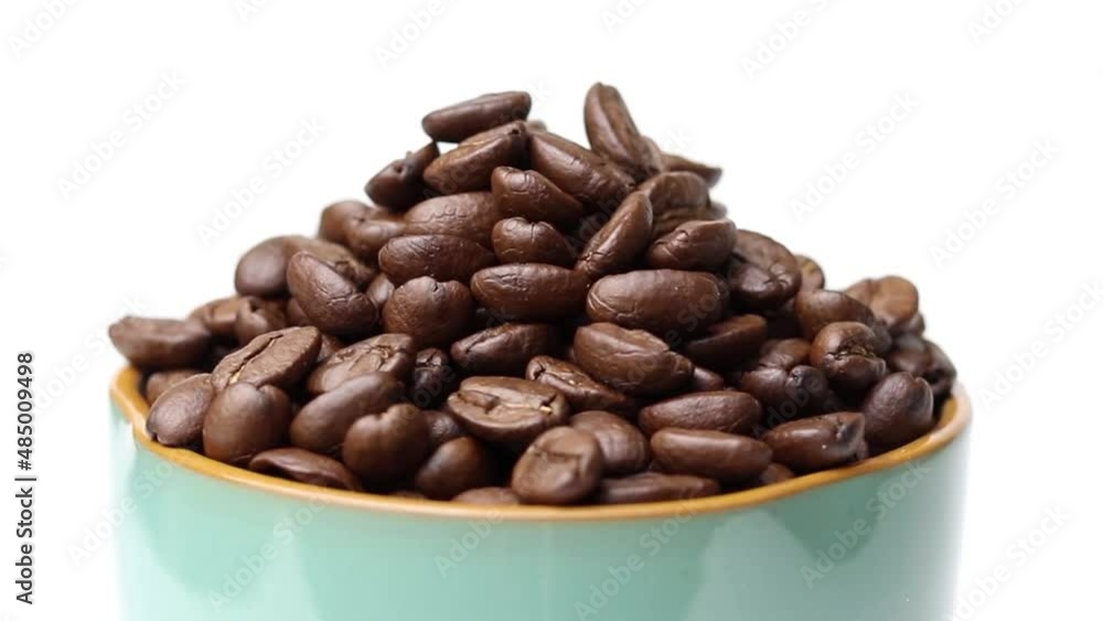 coffee beans in a cup