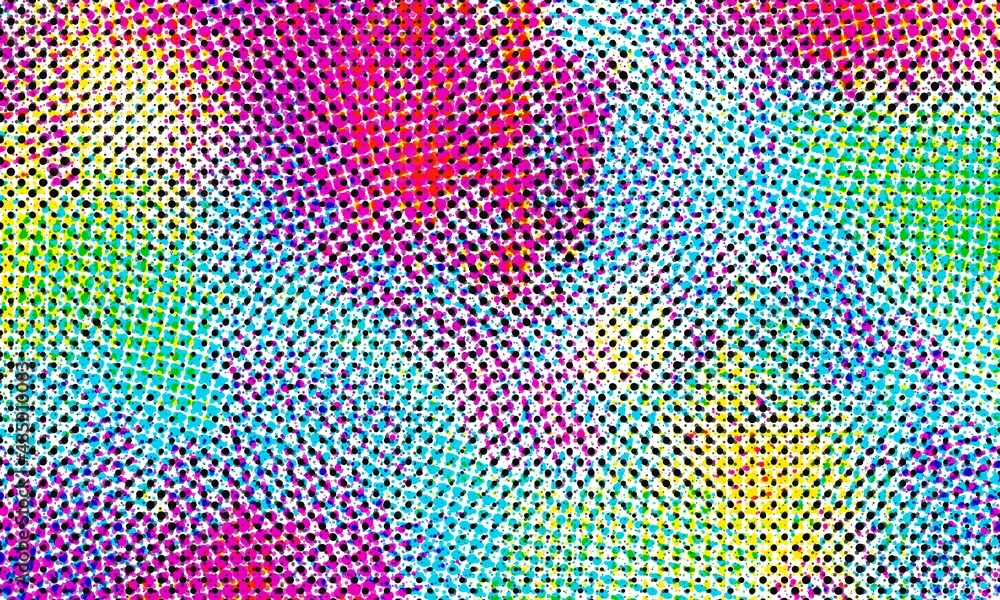 Blurred Abstract Holographic gradient blended rainbow colors with enhanced half tone, digital soft noise and grain textures for trending Lo-Fi background pattern
Blurred Abstract Holographic gradient blended rainbow colors with enhanced half tone, digital soft noise and grain textures for trending Lo-Fi background pattern