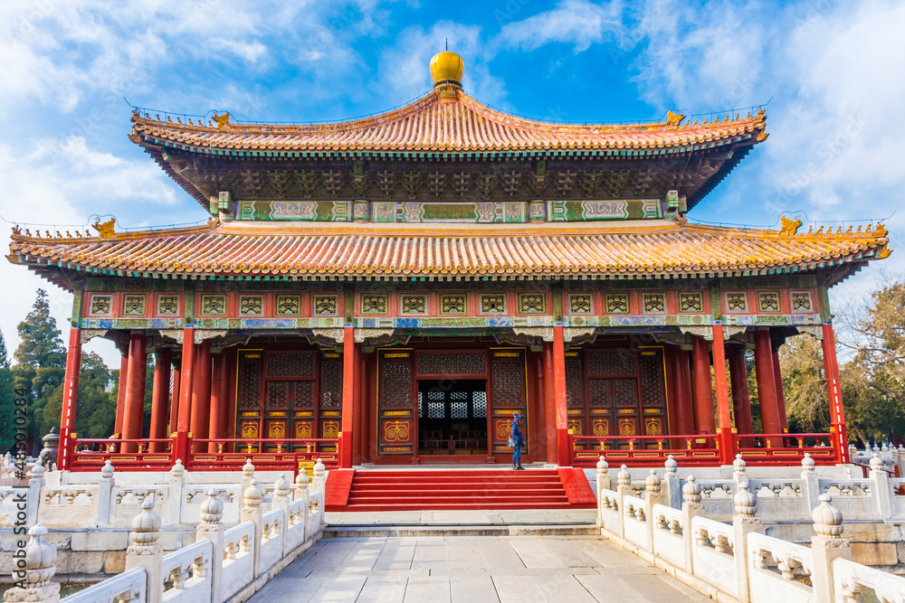 Landmark in the historic center of Beijing, capital city of China Landmark in the historic center of Beijing, capital city of China