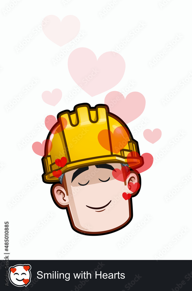 Construction Worker - Expressions - Affection - Smiling with Hearts Construction Worker - Expressions - Affection - Smiling with Hearts
