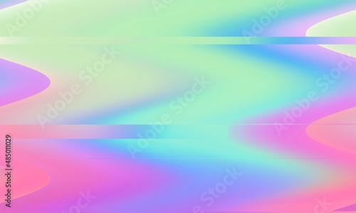  Blurred Abstract Holographic gradient blended rainbow colors with enhanced half tone, digital soft noise and grain textures for trending Lo-Fi background pattern