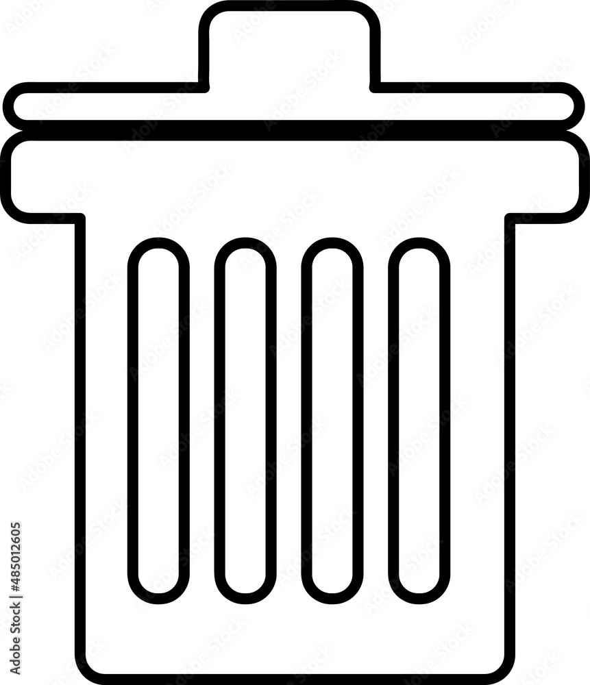 trash line can icon, symbol design template.eps trash line can icon, symbol design template.eps