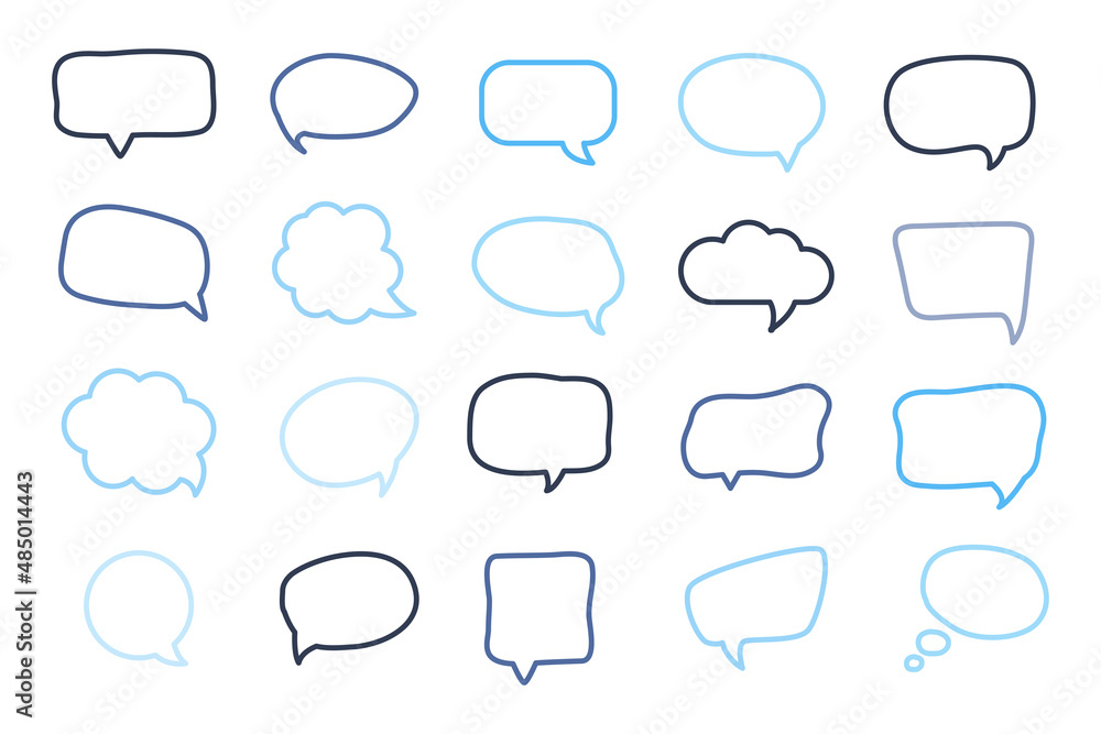 Speech Bubble set. Talk bubble. Cloud speech bubbles collection. Vector Design Speech Bubble set. Talk bubble. Cloud speech bubbles collection. Vector Design