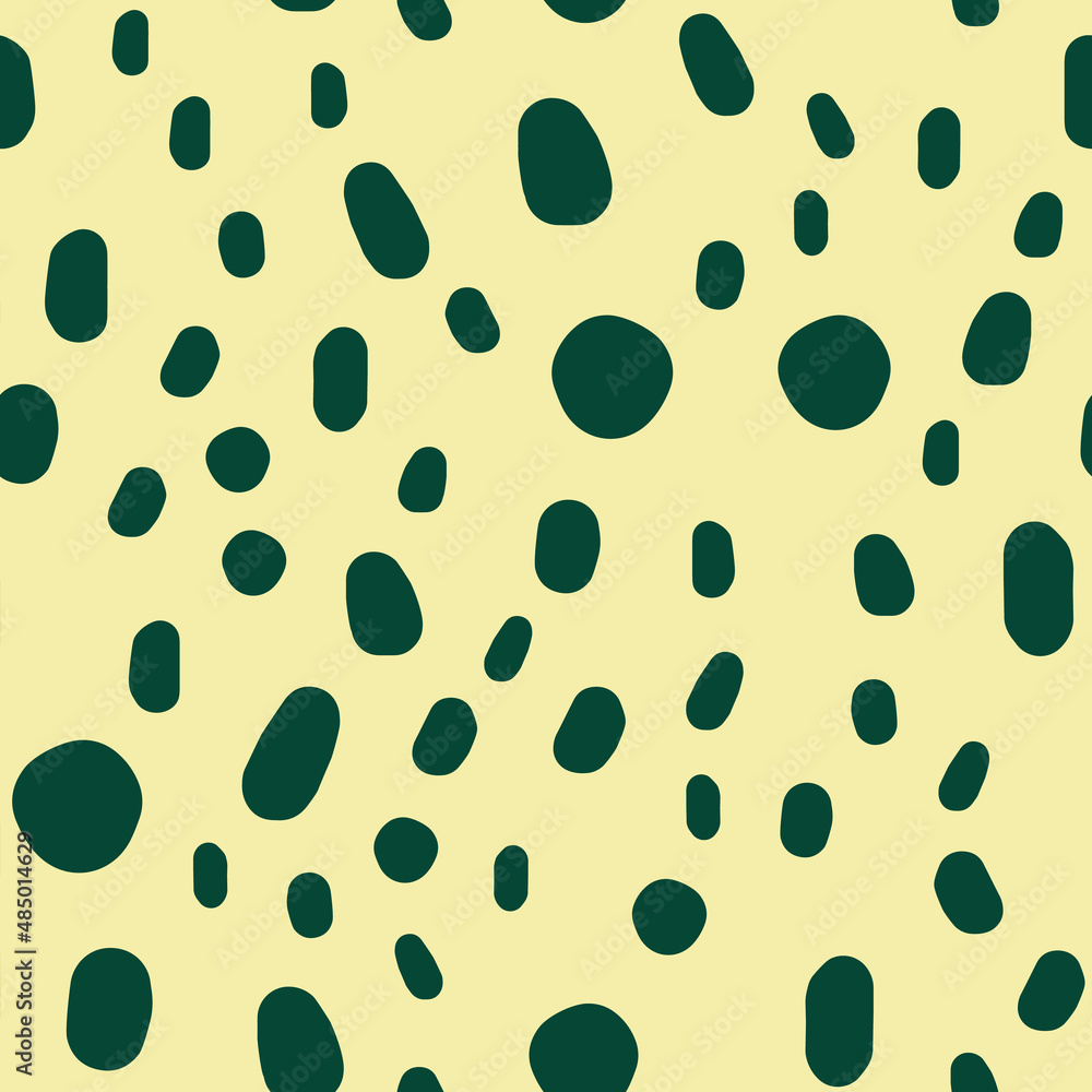 Seamless pattern with hand drawn spots. Pastel doodle illustration on a beige background. Vector background with animal print cute blots. Seamless pattern with hand drawn spots. Pastel doodle illustration on a beige background. Vector background with animal print cute blots.