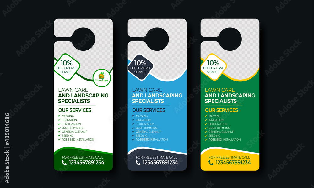 Creative corporate business door hanger template design,hotel knob Creative corporate business door hanger template design,hotel knob
