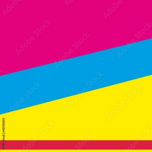 The Instagram feed size background is suitable for all design purposes with blue  yellow and pink shapes