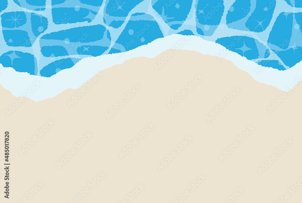 シンプルな海の背景イラスト シンプルな海の背景イラスト