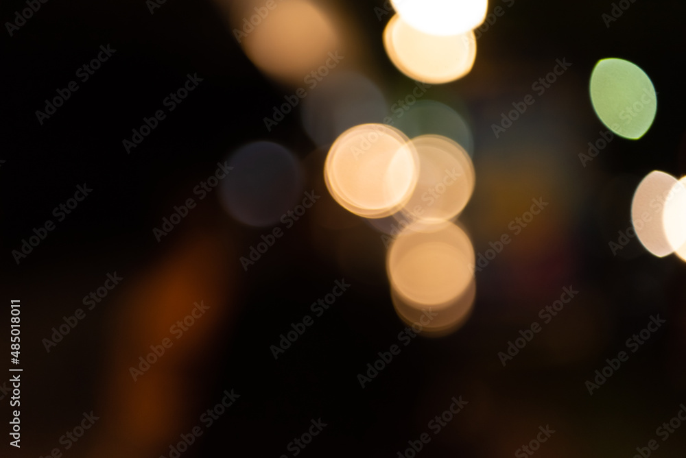 Fototapeta premium Light abstract bokeh background of light element