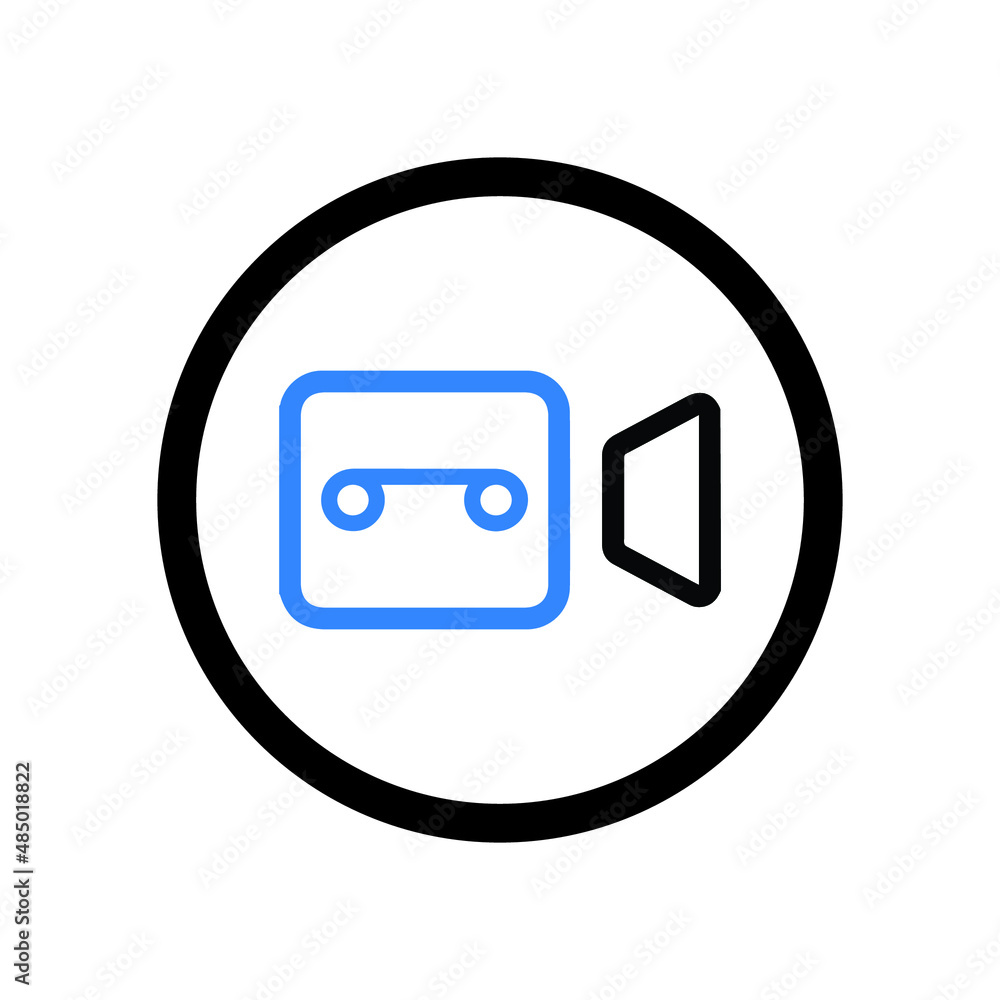 Camera video or recording taping icon Camera video or recording taping icon