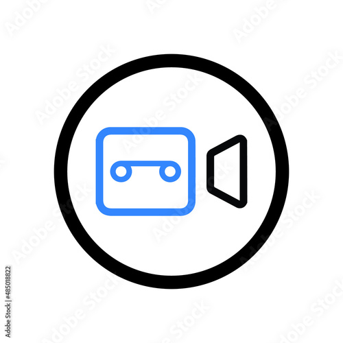 Camera video or recording taping icon