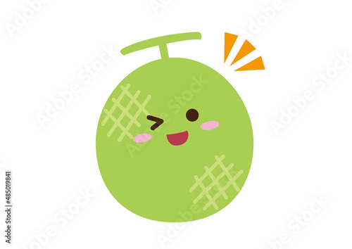 メロン　キャラクター　線なし