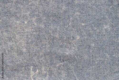 White and blue denim fabric cotton textured background, Fashion textile design, close up, top view, flat lay