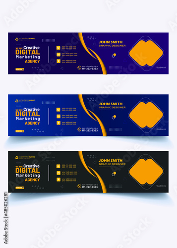 creative modern LinkedIn banner design template