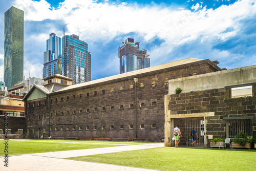 Old Melbourne Gaol located in Melbourne, Victoria, Australia photo