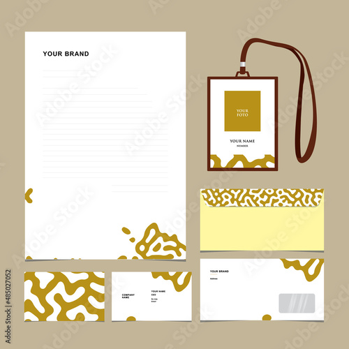 a set of corporate identity branding templates