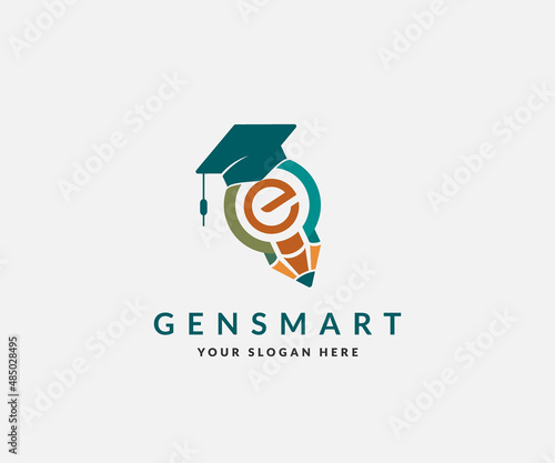 Reach the Best for University , College . Graduate . Campus logo design inspiration